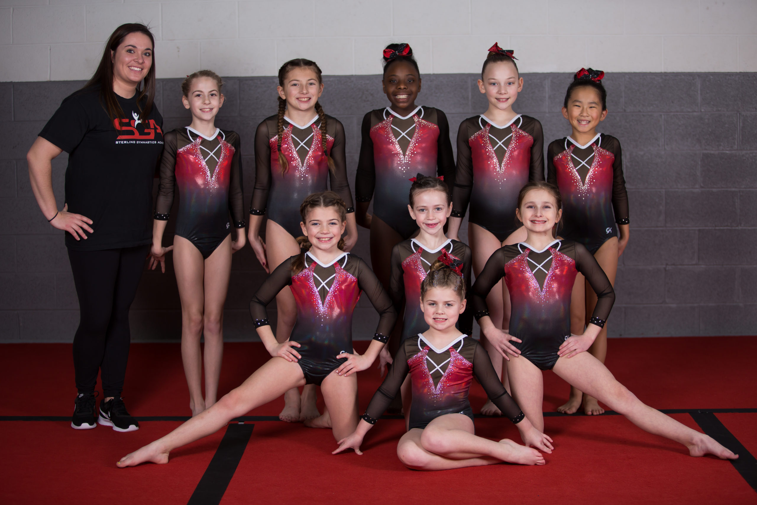 Girls Gymnastic Competion Team